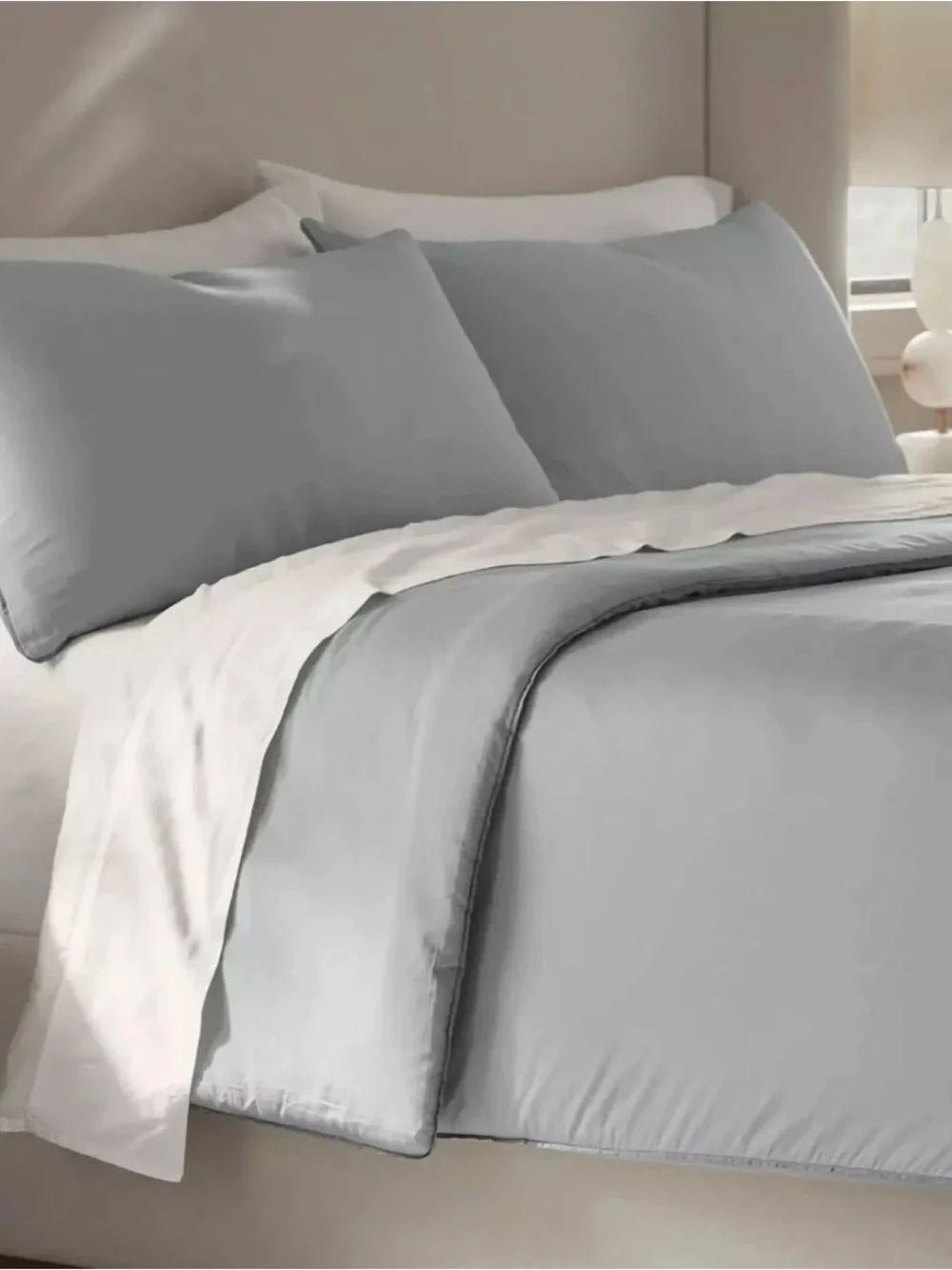 BOLL & BRANCH 2pc Comforter Set 100% Organic Cotton Twin Shore
